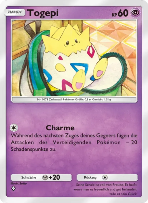 Togepi card in German