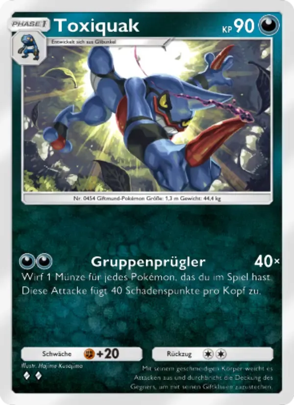 Toxicroak card in German