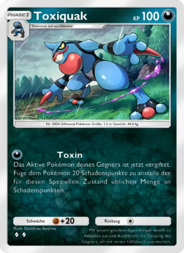 Toxicroak card in German