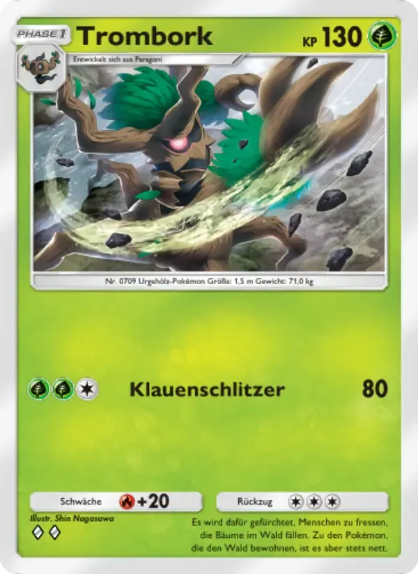 Trevenant card in German