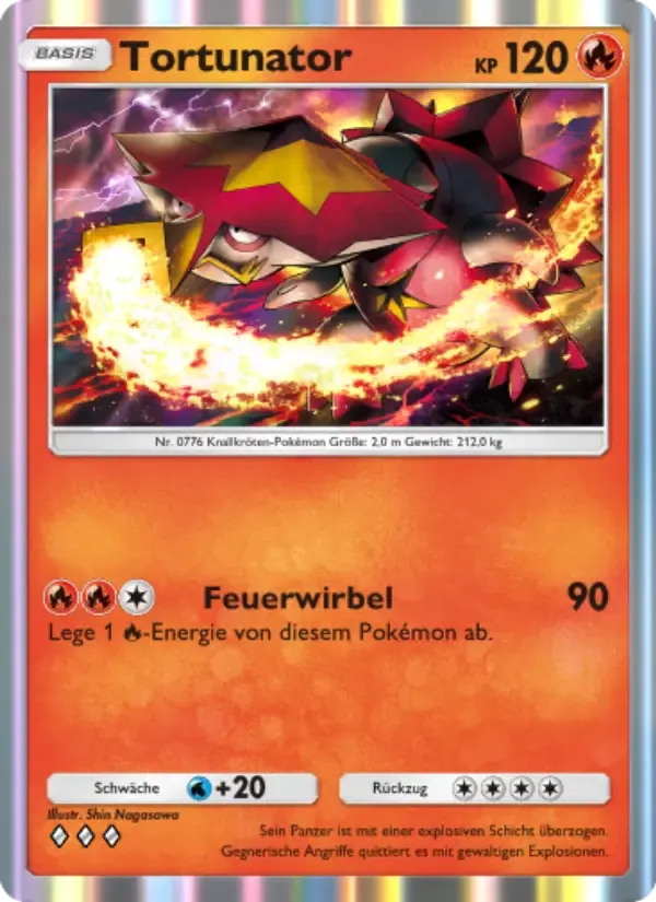 Turtonator card in German
