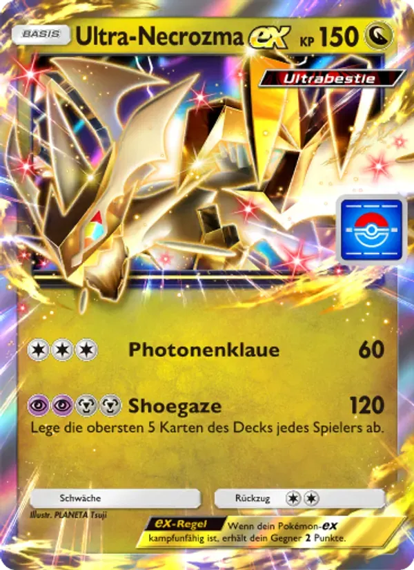 Ultra Necrozma ex card in German