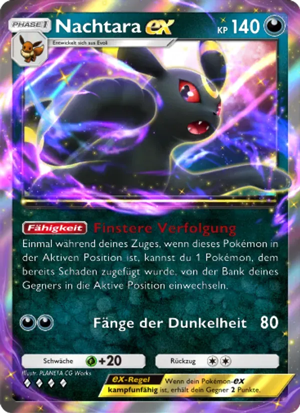 Umbreon ex card in German