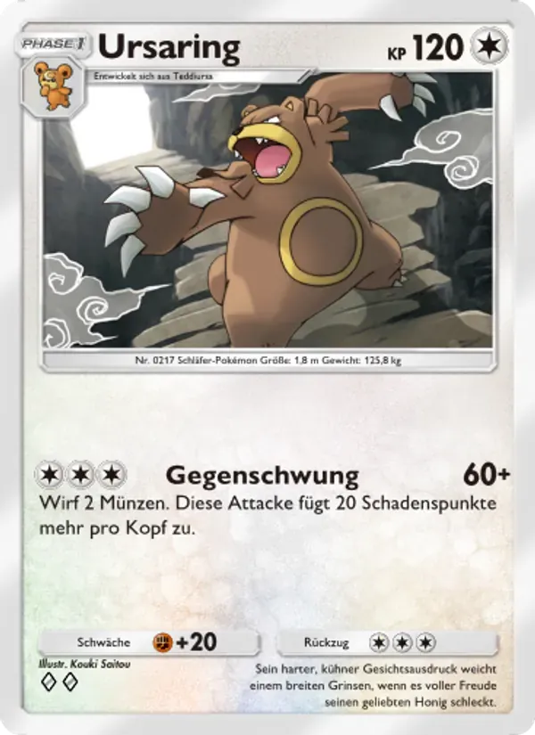 Ursaring card in German