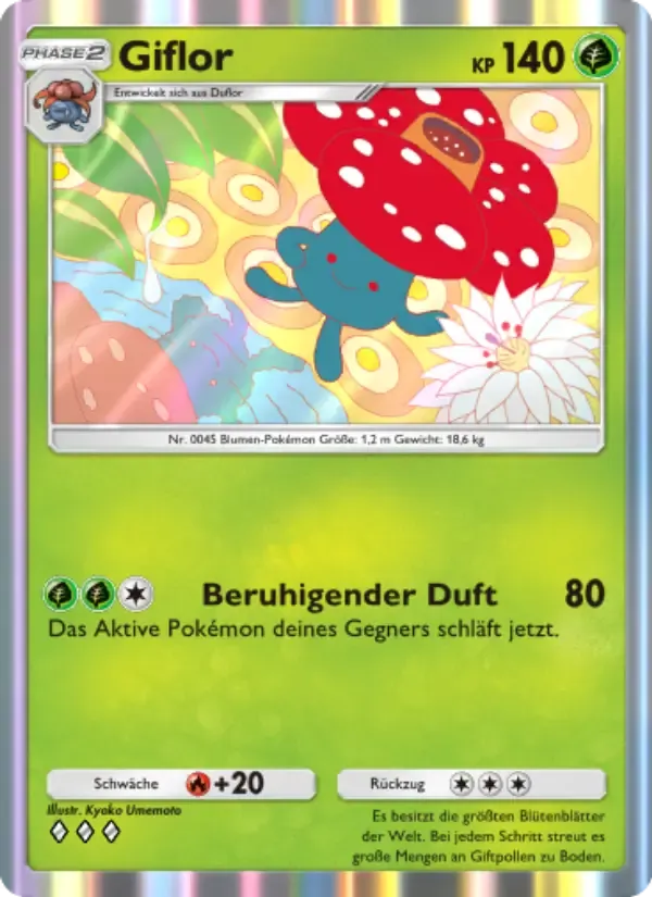 Vileplume card in German
