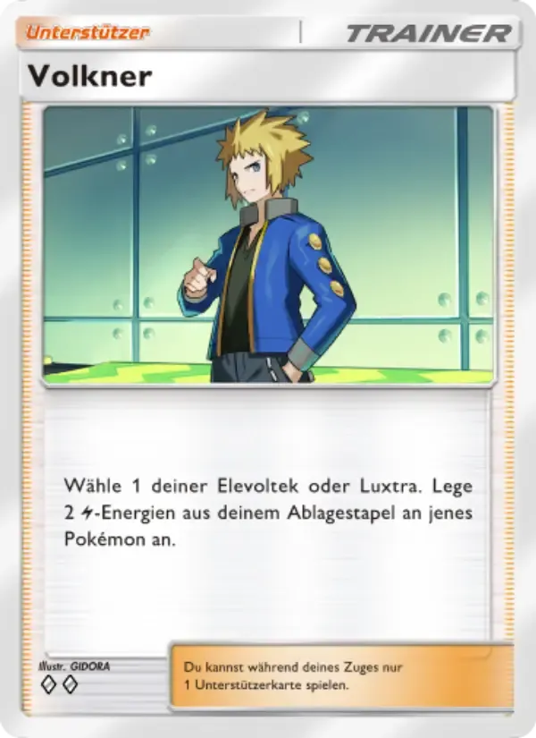 Volkner card in German
