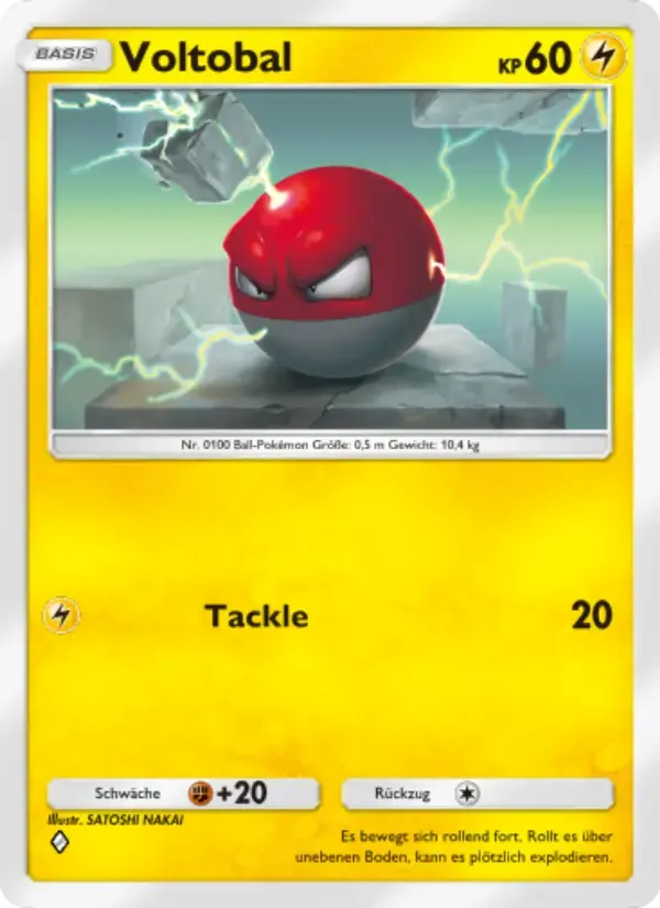 Voltorb card in German