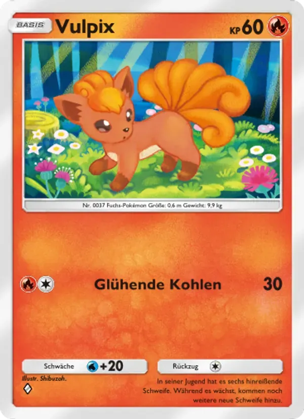 Vulpix card in German