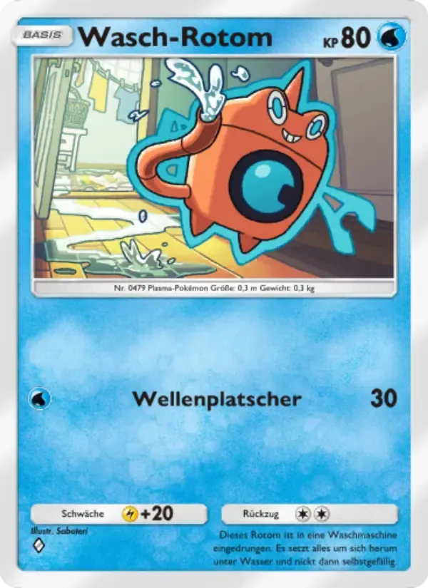 Wash Rotom card in German