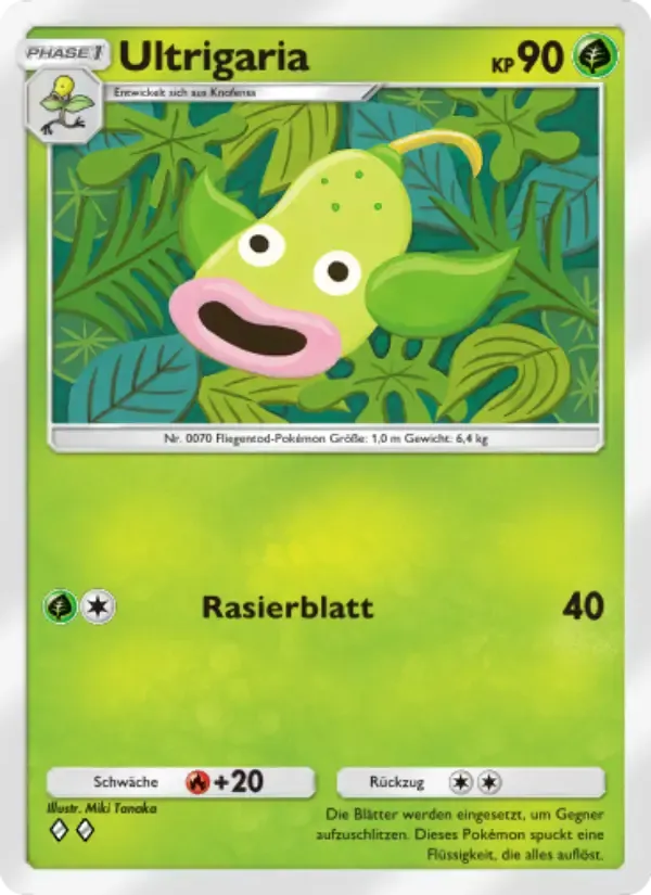 Weepinbell card in German