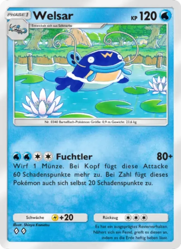 Whiscash card in German