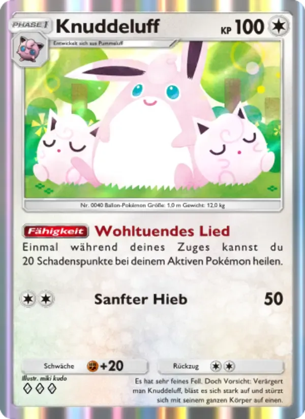 Wigglytuff card in German