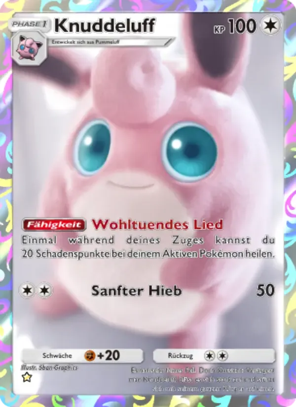 Wigglytuff card in German