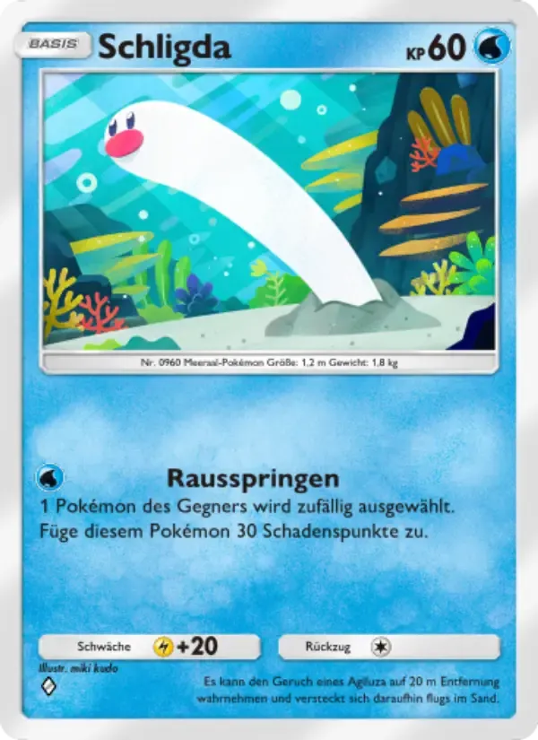 Wiglett card in German