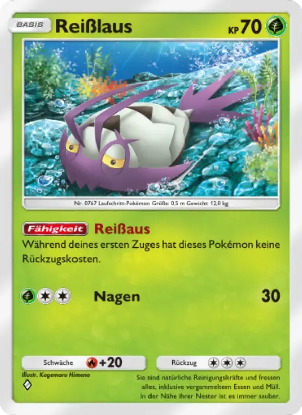 Wimpod card in German