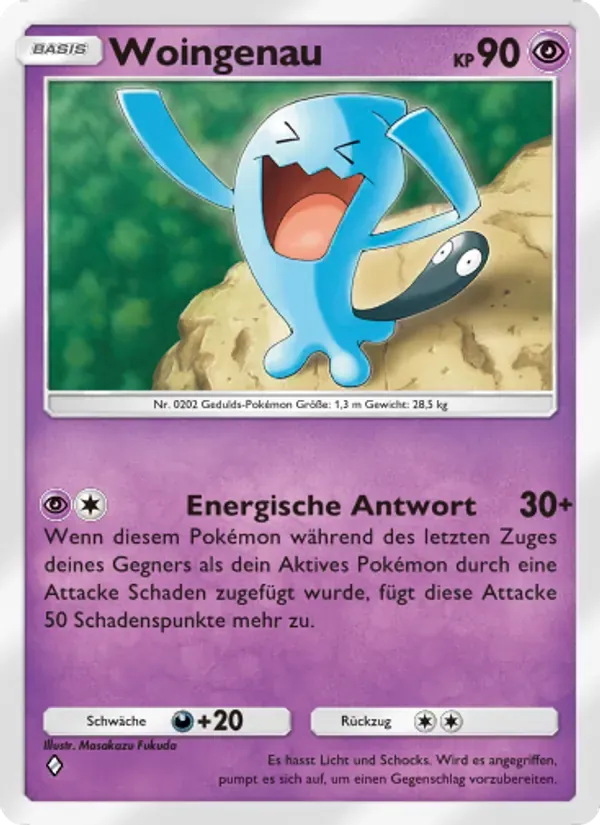 Wobbuffet card in German