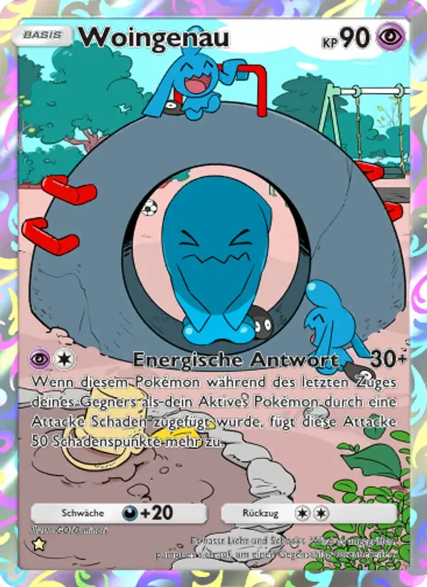 Wobbuffet card in German