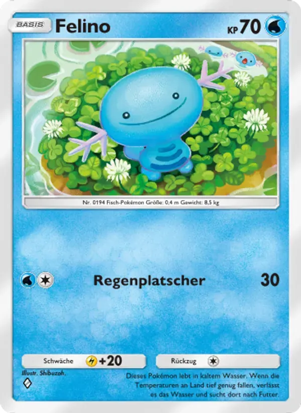 Wooper card in German