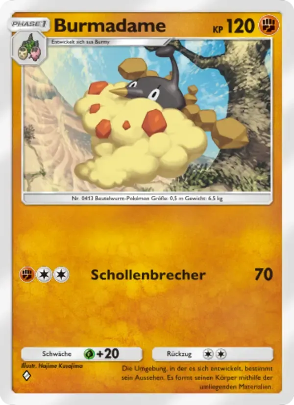 Wormadam card in German
