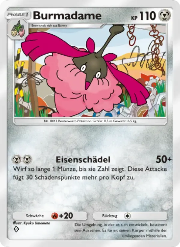Wormadam card in German
