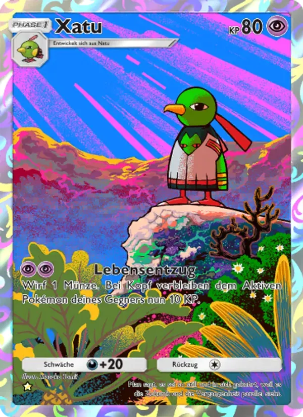 Xatu card in German