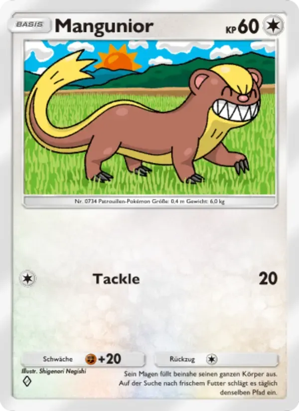 Yungoos card in German
