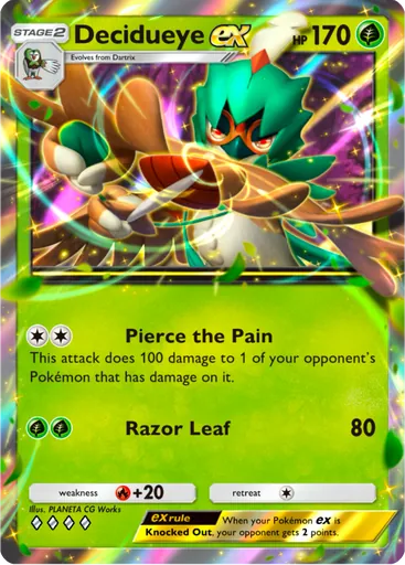 Decidueye ex (a3-012) card in Pokémon TCG Pocket