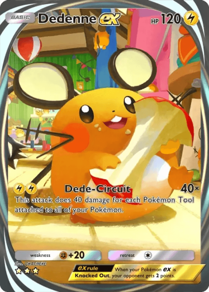 Dedenne ex card by OKACHEKE
