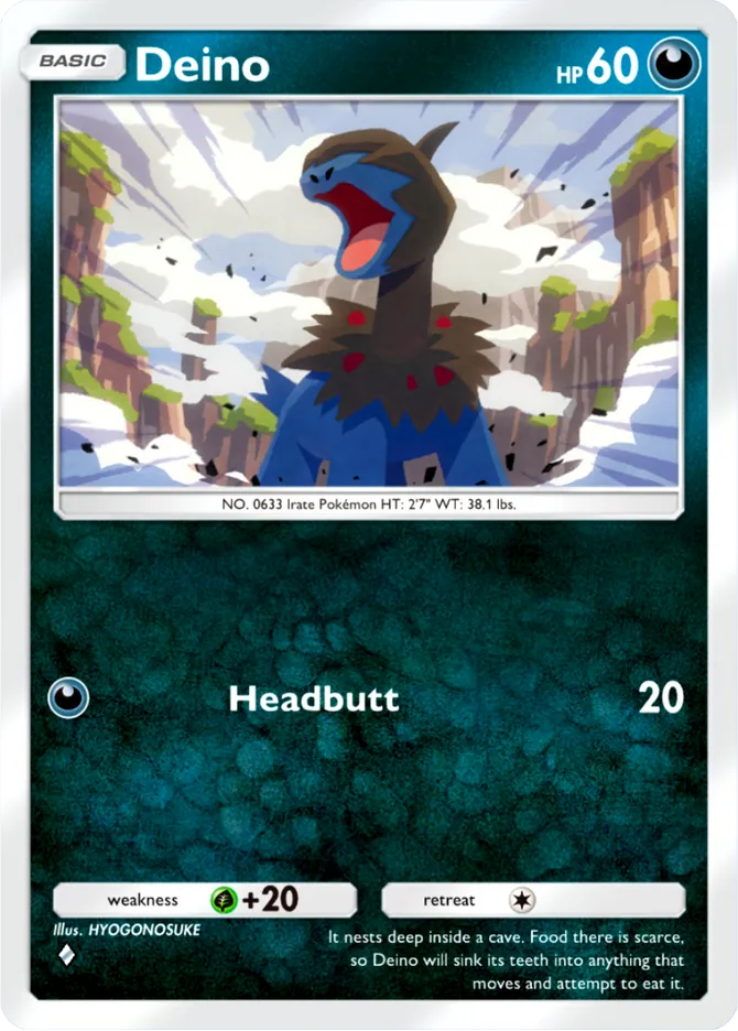 deino pokemon card price - (97/113) Colorless Artist Deino #146 Prices | Pokemon