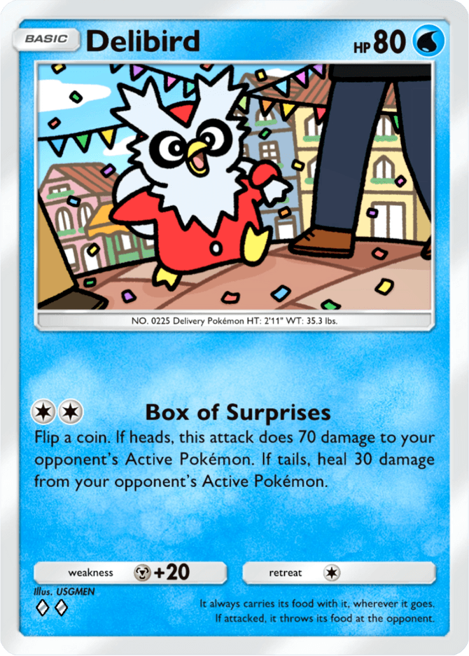 Delibird card by USGMEN