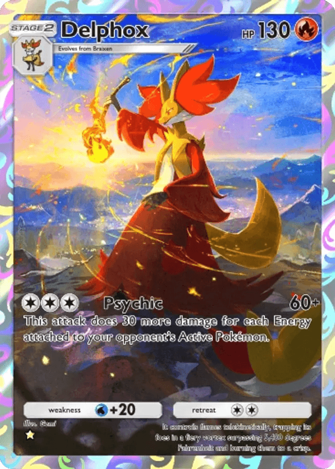 Kartu Delphox oleh Gemi
