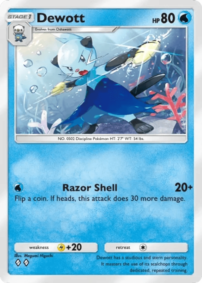 Dewott-Karte von Megumi Higuchi
