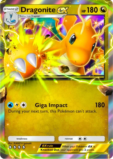 Dragonite ex (a3b-053) card in Pokémon TCG Pocket