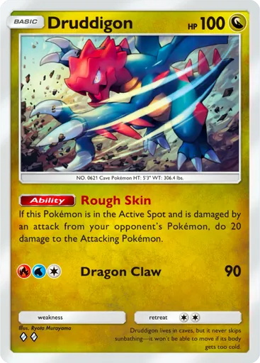 Druddigon (a1a-056) card in Pokémon TCG Pocket