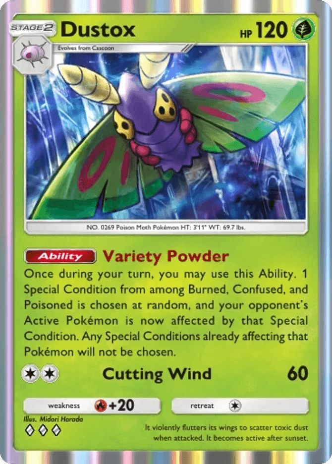 Dustox card by Midori Harada