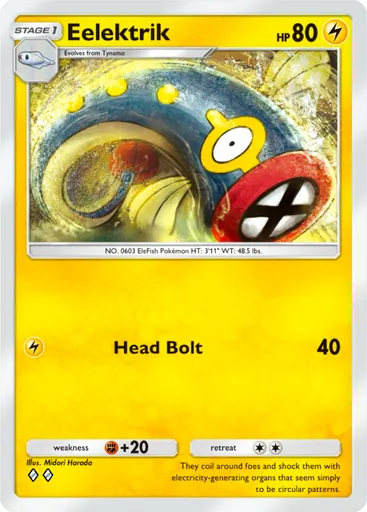 Eelektrik (a1-108) card in Pokémon TCG Pocket