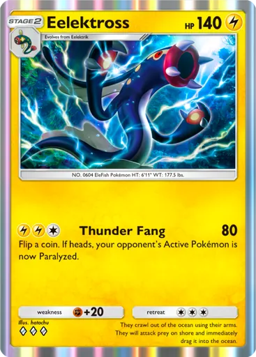 Eelektross (a1-109) card in Pokémon TCG Pocket