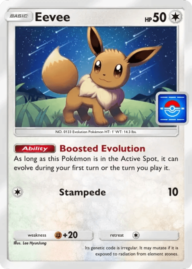 Eevee (Pb-054) — Pokémon TCG Pocket | PocketCards.net