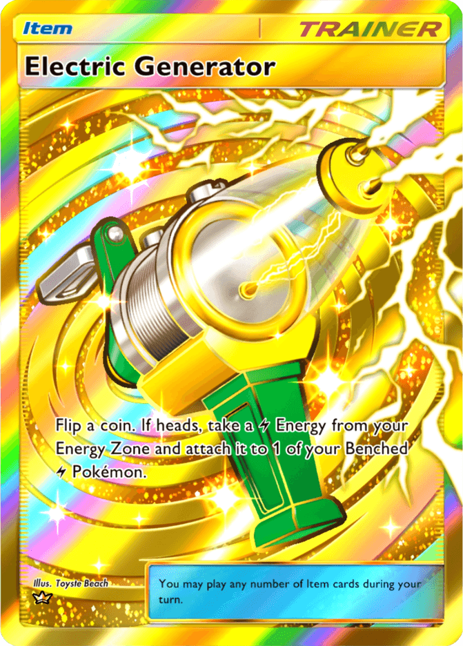 Electric Generator card by Toyste Beach