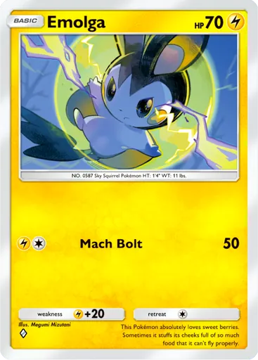 Emolga (b1a-027) card in Pokémon TCG Pocket