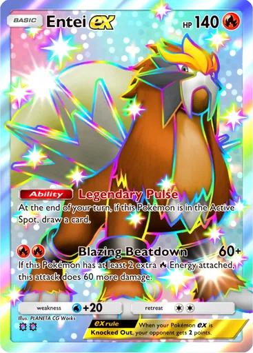 Entei ex (b2a-126) card in Pokémon TCG Pocket