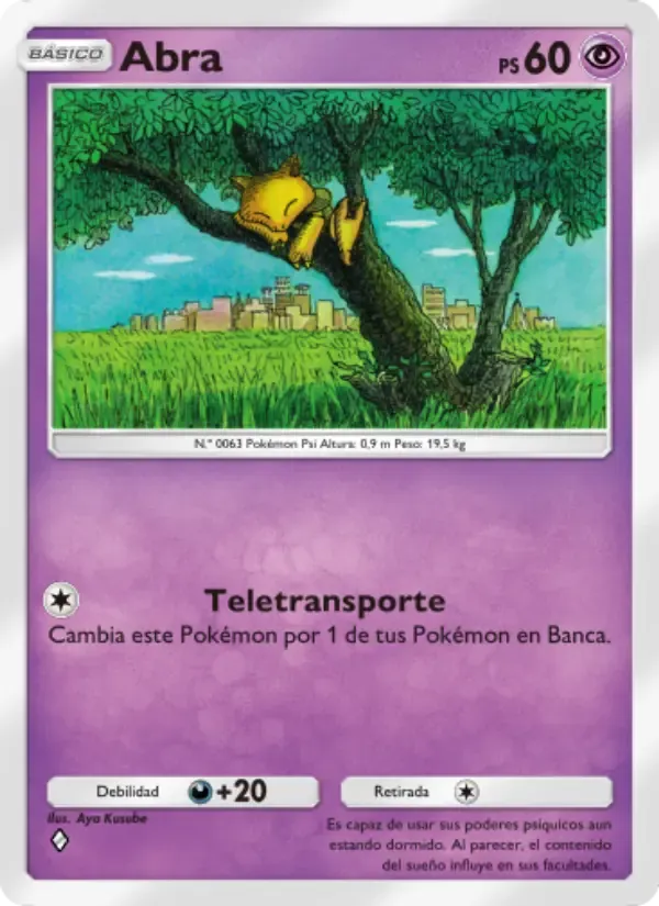 Abra card in Spanish