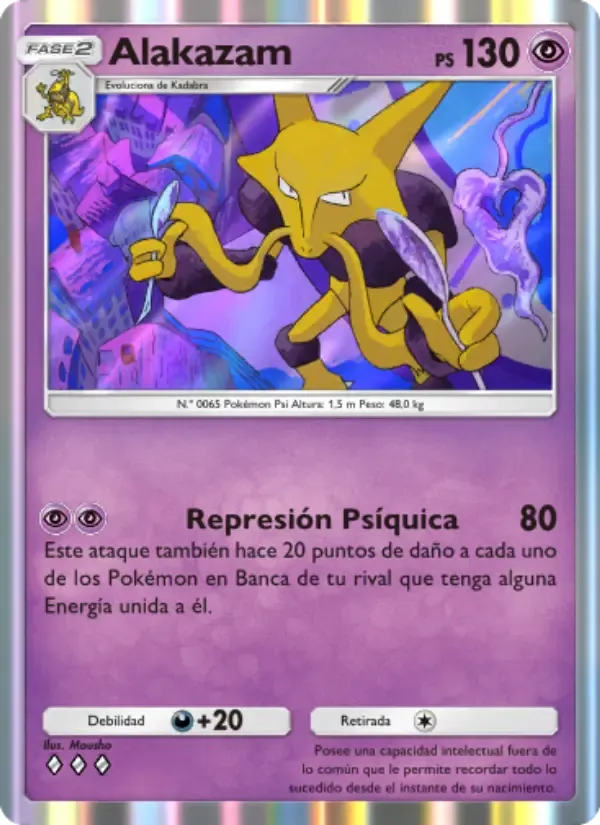 Alakazam card in Spanish