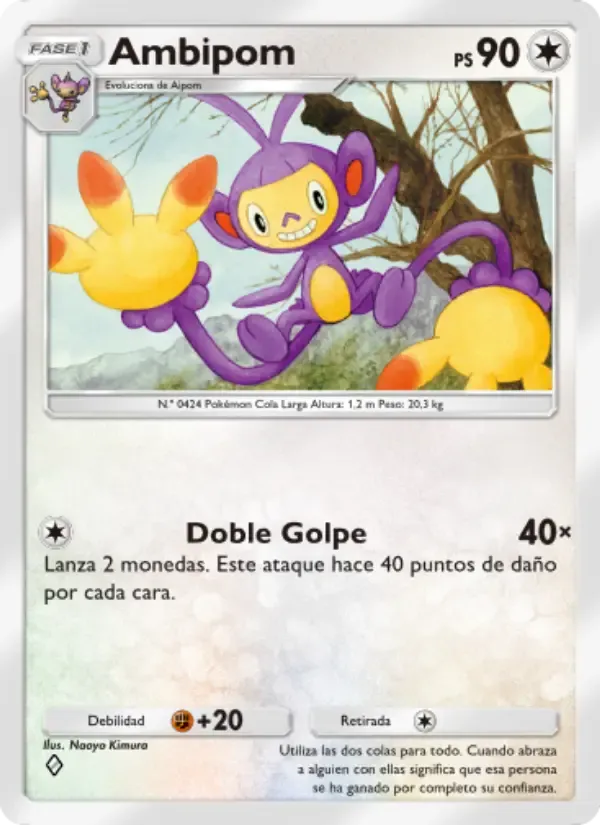 Ambipom card in Spanish