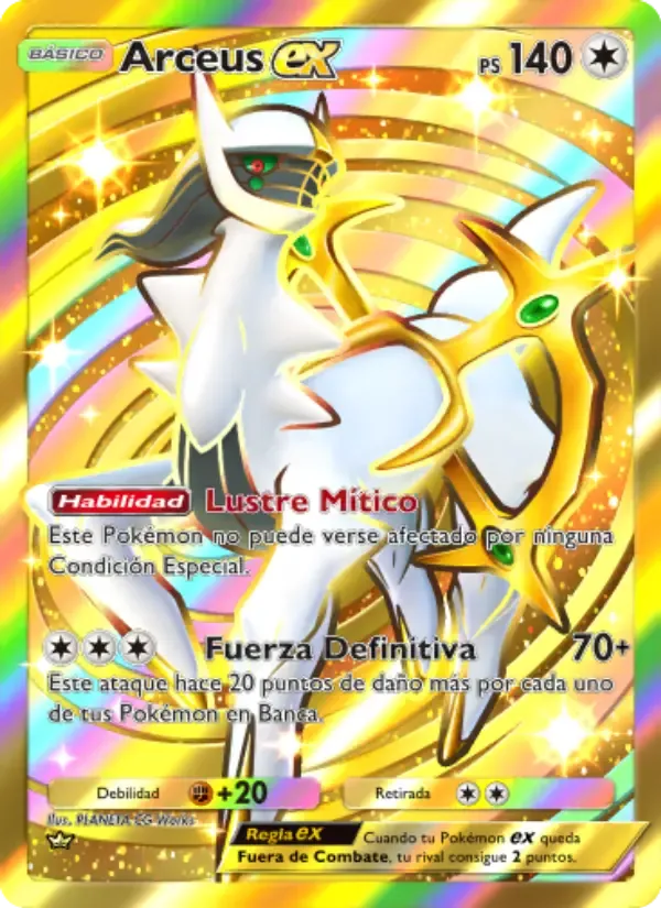Arceus ex card in Spanish