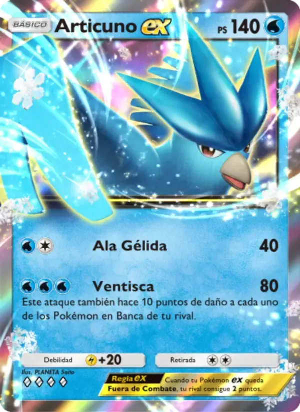 Articuno ex card in Spanish