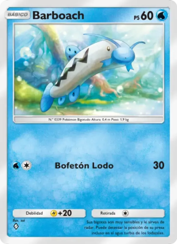 Barboach card in Spanish