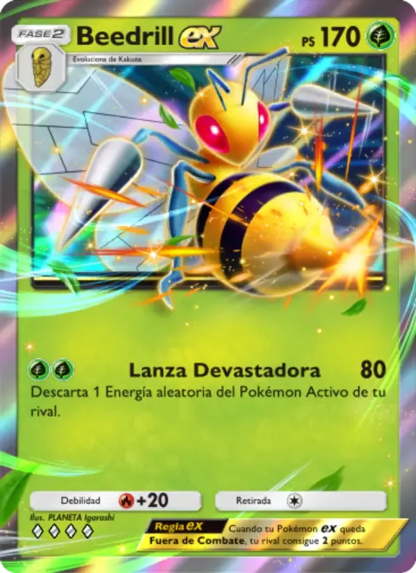 Beedrill ex (A2b-003) — Pokémon TCG Pocket Card | PocketCards.net