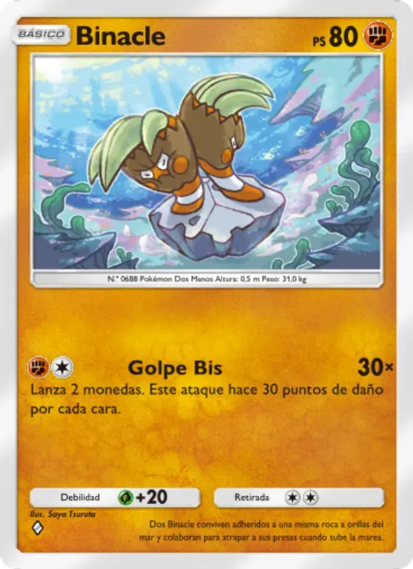 Binacle card in Spanish