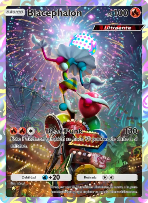 Blacephalon card in Spanish